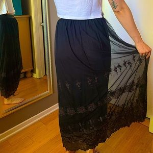 Witchy Lace Layered Skirt